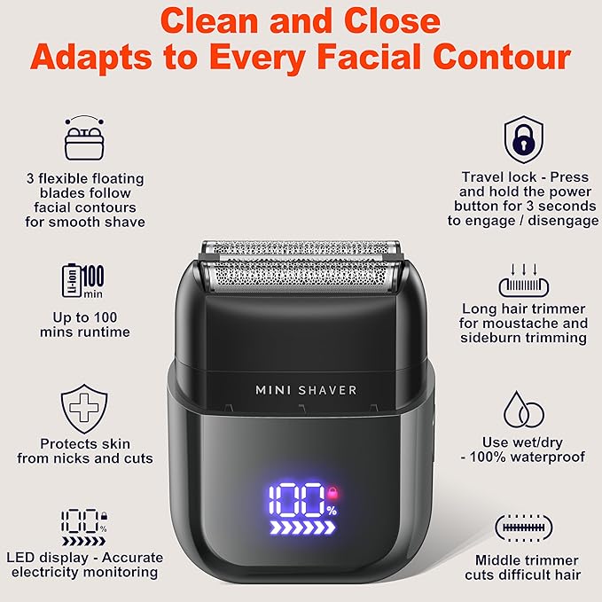 Telfun Mini Electric Foil Shavers - Image 3