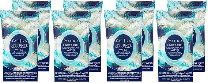 Pacifica Beauty Coconut Milk & Essential Oils Underarm Deodorant Wipes by PacificaBeauty