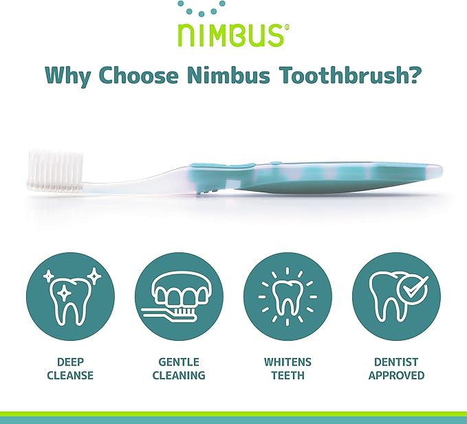 NIMBUS Extra Soft Toothbrushes, Periodontist Design Tapered Bristles - Image 4