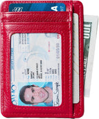 KARAKORAM Vertical Handcrafted Premium Leather Front Pocket Credit Card Holder - Image 3