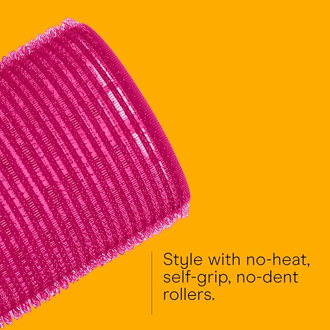 Conair Heatless Hair Curlers, Self-Grip Hair Rollers for Women Provide Lift & Volume, Assorted Sizes & Colors, 31 Count with Reusable Zippered Bag