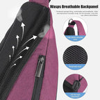 mixi Sling Bag Men Backpack Unisex One Shoulder Bag Hiking Travel Backpack - Image 4