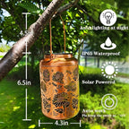 Solar Lanterns for Outside, Sunflower and Dragonfly Garden Decor Lights - Image 5