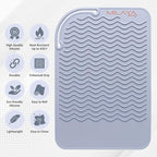 Vanity Accessories - Heat Resistant Mat – Silicone Flat Iron & Curling Iron Holder, Non-Slip Vanity Mat & Hot Tool Mat for Home, Salon, or Travel Use