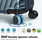 Luggage sets with Spinner Wheels, PC Hard Shell Travel Luggage, Carry On - Image 3