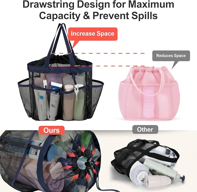 F-color Mesh Shower Caddy Portable - Image 3