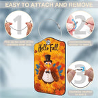 Hello Fall Turkey Set of 2 Luggage Tags - Image 4