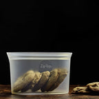 Zip Top Reusable Food Storage Bags | Medium Dish | Silicone Meal Prep Container - Image 9