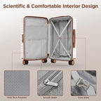 SHOWKOO Luggage Sets 3 Piece Hardside Expandable Suitcase - Image 9