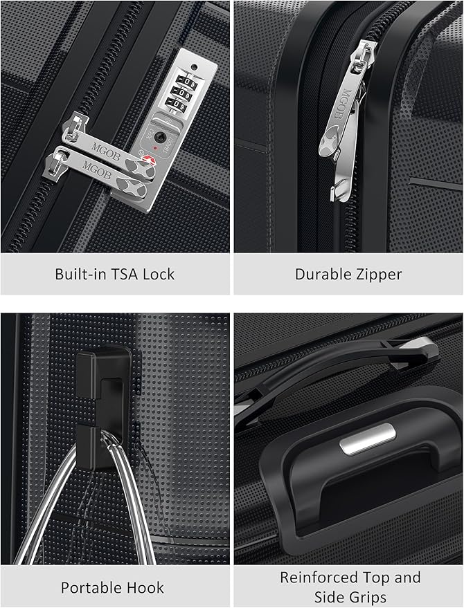 28 Inch Luggage with Spinner Wheels, Large Hard Shell Suitcase, Lightweight PP - Image 6