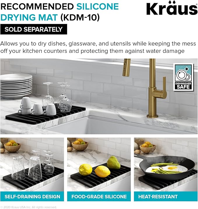KRAUS Kore Workstation 45-inch Undermount 16 Gauge Stainless Steel Kitchen Sink - Image 9