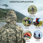 PTEROMY Hooded Rain Poncho for Adult - Image 6
