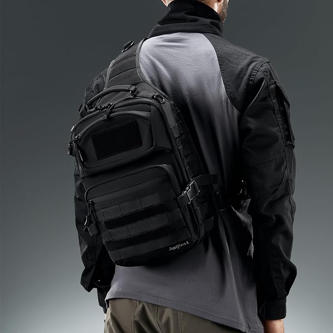 15L Tactical Crossbody Sling Bag | Everyday One Shoulder Backpack Fit 12 Inch - Image 2