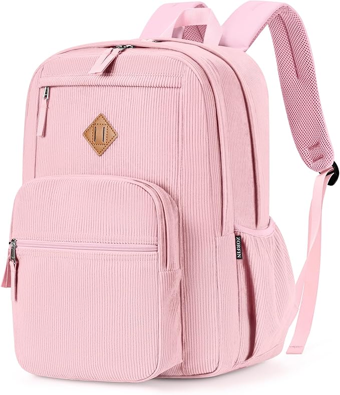 ZORFIN 26L Backpack for College, and Travel: Corduroy Bookbag by ZORFIN-SimpleYetChic