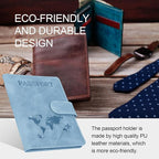 Passport Holders, RFID Blocking Credit Card Holder, PU Leather Vaccine Card - Image 5
