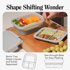 STOJO Collapsible Bento Box, Leak-Proof, Microwave & Dishwasher Safe, Premium - Image 5
