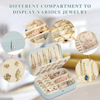 Travel Jewelry Box, PU leather Small Jewelry Organizer - Image 4