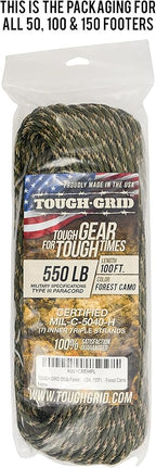 TOUGH-GRID 550 Paracord Rope Nylon Parachute Cord, Made in USA Survival Kit - Image 4