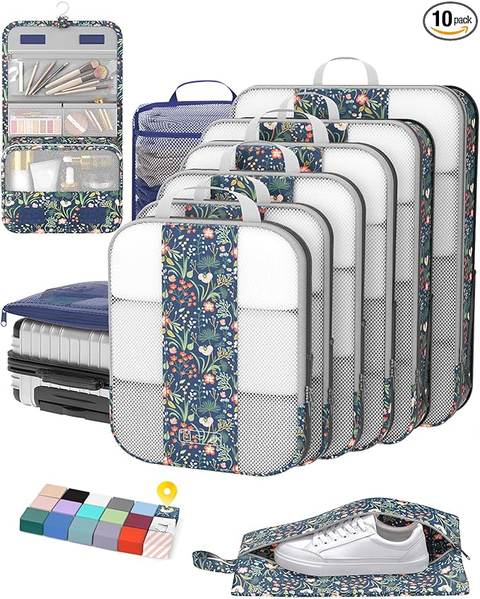 10 Set Compression Packing Cubes by OlarHike