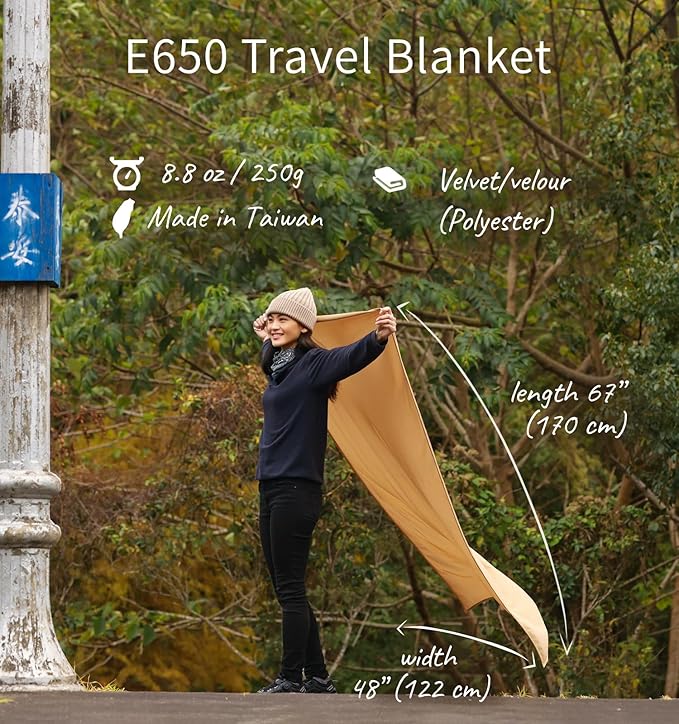 Travel Blanket Lightweight and Breathable, 67 x 48 in Soft Airplane Flight - Image 2