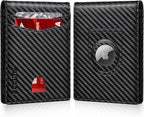 RUNBOX AirTag-Wallet-Mens-Slim-RFID Blocking Wallets Leather by RUNBOX