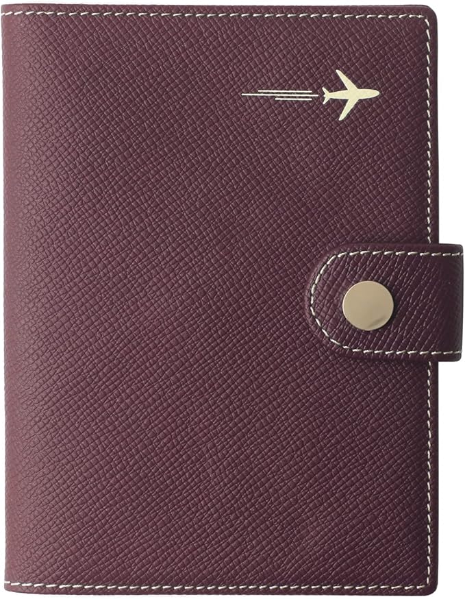 Genuine Leather Passport Case, RFID Passport Cover by Borgasets