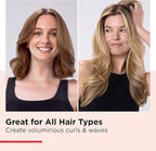REVLON New and Improved SmoothStay Coconut Oil-Infused Heated Hair Styling Brush | 1” Barrel for Voluminous, Shiny Results (Black/Red)