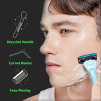 DORCO with Earth Razor with Pace 4 Pro Cartridges • Handle Made from Post - Image 5