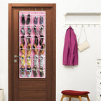 Simple Houseware 24 Pockets Large Clear Pockets Over The Door Hanging Shoe - Image 6