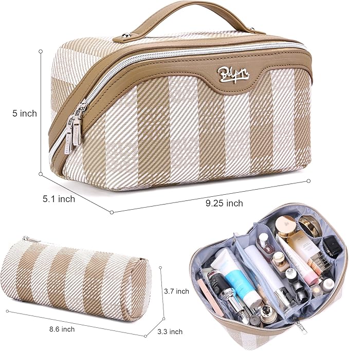 BOYATU Makeup Bag Travel Cosmetic Bag: 3 Pcs Set Portable Make up Bags - Image 7