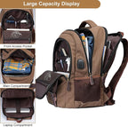 Mactso Canvas Travel Laptop Backpack - Image 3