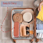 RAIACE Hard Storage Case Compatible with Dyson Airstrait Straightener, Travel Carrying Bag. (case only). (Red)