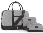 Weekender Bag for Women Canvas Overnight Bag Large Travel Tote Bag Carry on by BOLOSTA
