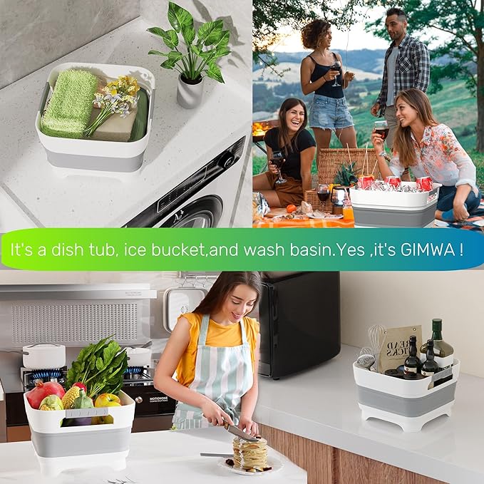 Wash Basin for Baby Bottles, Versatile Wash Tub for Kitchen, Outdoor Camping - Image 6