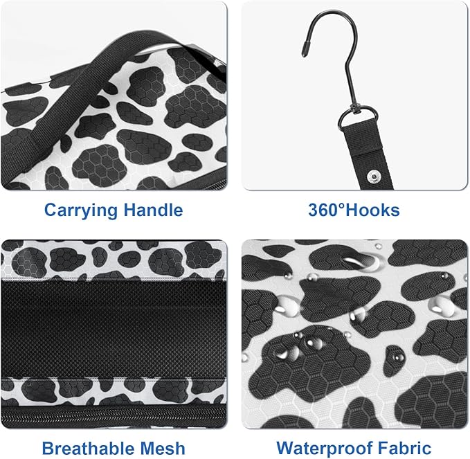 Suitcase Organizer, Travel Luggage Organizer Portable Hanging Travel Shelves - Image 3