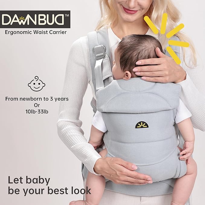 Baby Carrier for Newborns to Toddlers, Adjustable, Ultra-Soft and Weightless - Image 2