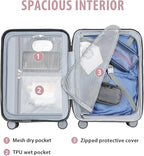 KROSER Hardside Expandable Carry On Luggage - Image 3