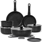 17 Pcs Pots and Pans Set Non Stick, Cookware Sets by SODAY