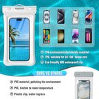 NEPHI IPX8 Floating Waterproof Phone Pouch 2 Pack-Up to 8.0"，Floating Phone Case - Image 6
