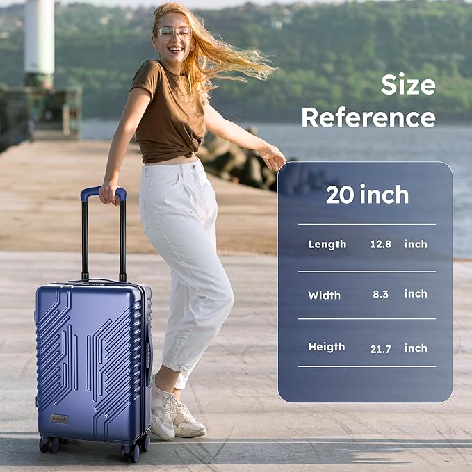 ALPHA CAMP 20-inch Carry On Luggage Airline Approved - Image 8