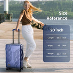 ALPHA CAMP 20-inch Carry On Luggage Airline Approved - Image 8