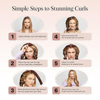 Kitsch XL Satin Heatless Hair Curler Set - Heatless Curls for an Overnight Blowout, Comfortable Hair Curlers to Sleep In for Frizz-Free, No Heat Damage Styling, Jumbo Curling Rod Headband - Chocolate