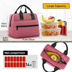HOMESPON Insulated Lunch Bag for Women Men Lunch Box Cooler Lunch Tote for Work - Image 3