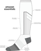 Amazon Essentials Men's Knee High Graduated Compression Socks, Over The Calf - Image 3