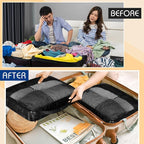 5 Pcs Packing Cubes for Suitcase Large Travel Cubes Carry on Luggage Organizer - Image 6