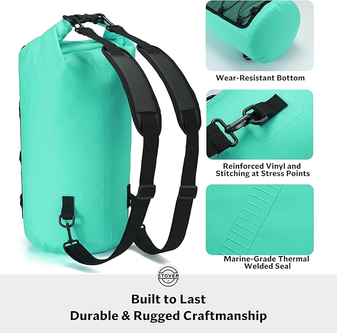 STOVER 5/10/25/30/40/55L Waterproof Backpack- Floating Dry Bag - Image 4