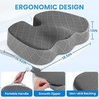 TushGuard Office/Car Seat Cushion, Non-Slip Sciatica & Back Coccyx Tailbone - Image 2