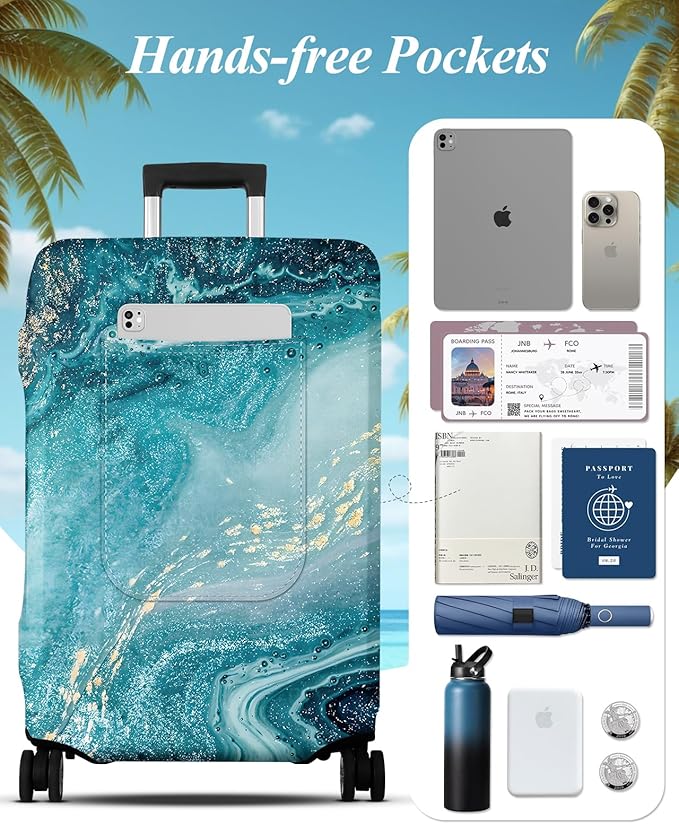 Slohif Luggage Cover for Suitcase Tsa Approved Protector - Image 3