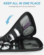 BAGSMART Electronics Travel Organizer Case, Compact Cable Organizer Bag - Image 6