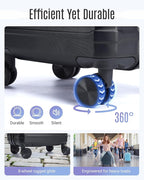 LIGHT FLIGHT Luggage Sets, 3 Piece Durable Suitcase Set - Image 4